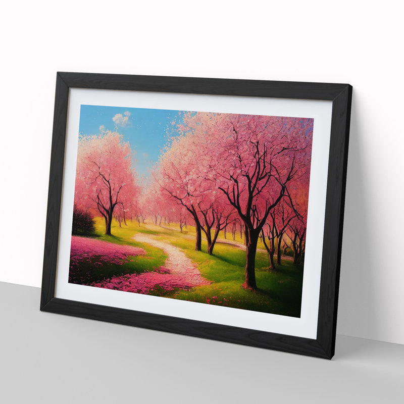 Spring Forest Landscape Vol.2 - Framed Print, Black Framed, 46cm H x 64cm W x 2cm D