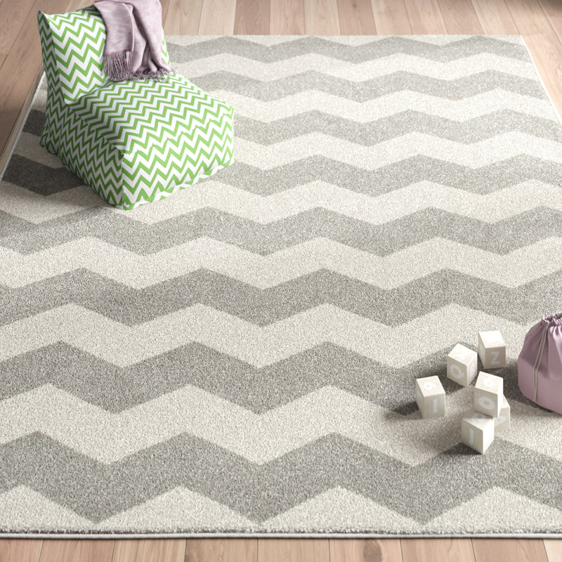 Tapis gris Aairah, Rectangle 6 pi 7 po x 9 pi