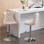 Tabourets de bar pivotants en velours à hauteur de siège réglable, tabourets de bar rembourrés modernes à base chromée avec dossier capitonné confortable, ensemble de 2-1163899236-1163899238