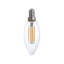 4.5W C35 LED Candelabra Bulb, 40W Equivalent, Dimmable, 2700K Warm White (Clear Glass)