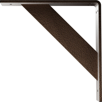 2"W x 10"D x 10"H Traditional Steel Bracket, Hammered Dark Bronze