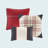6 Piece Printed Herringbone Quilt Set With Throw Pillows-108977310-108977312