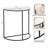 Marble and Metal Half-Circle Console Table-1324422218