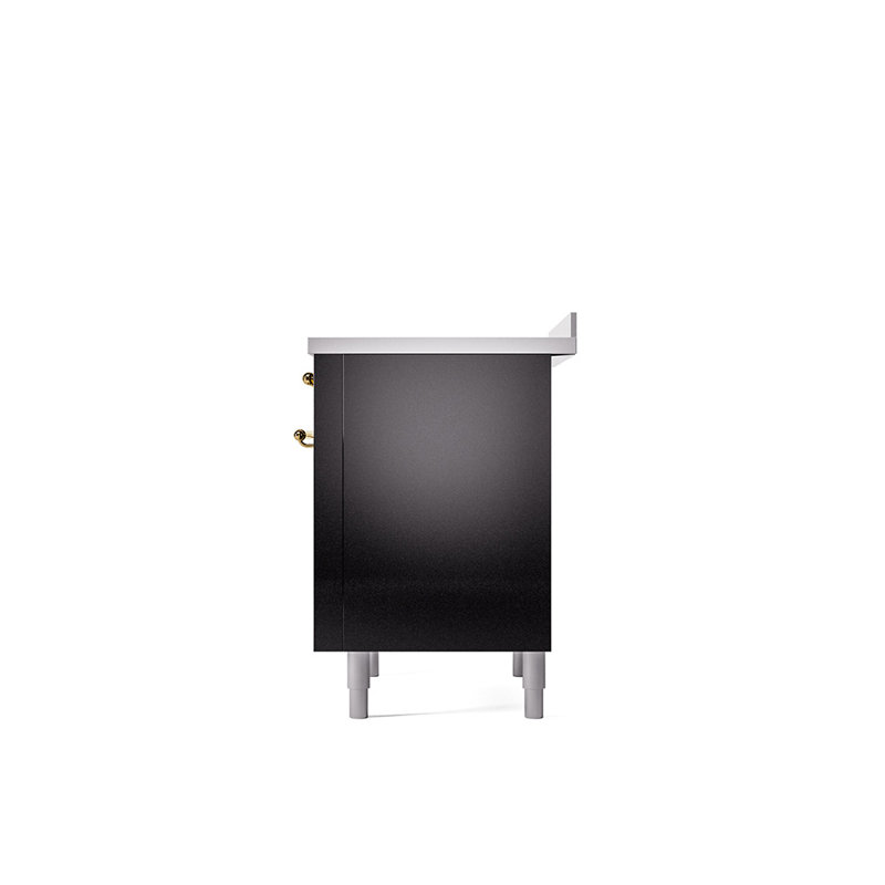 Cuisinière à induction 36 pouces avec 6 éléments à induction ILVE Nostalgie II Series (porte en verre)