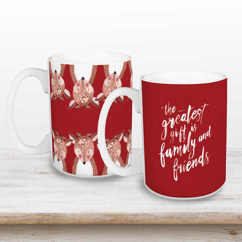 «The Greatest Gift Is Family and Friends» - ensemble de 2 tasses