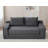 2-Seats Convertible Floor Sofa Bed With Storage Pocket, 3D Folding Mattress Sofa-1638066222-1632083677