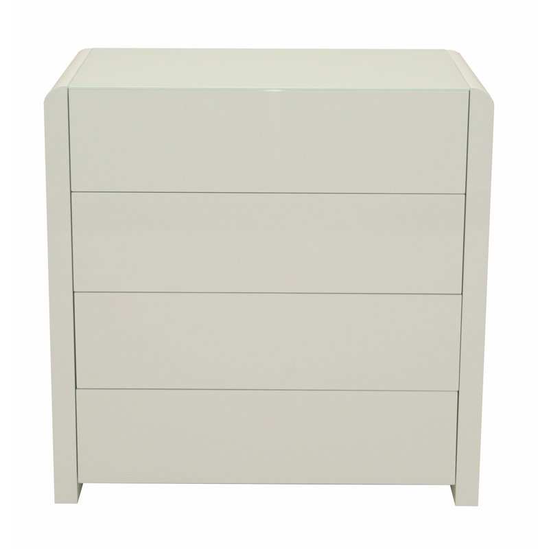 Marianna Solid Wood 79cm W 4 - Drawer Chest of Drawers