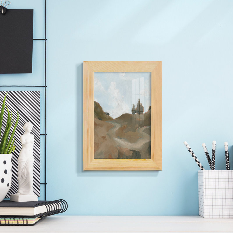 West Fork Hiking Trail III - Single Picture Frame Print, 8" H x 6" W x 1" D, Natural