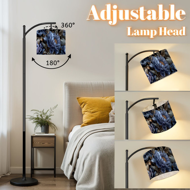 Lampe sur pied avec télécommande Arc