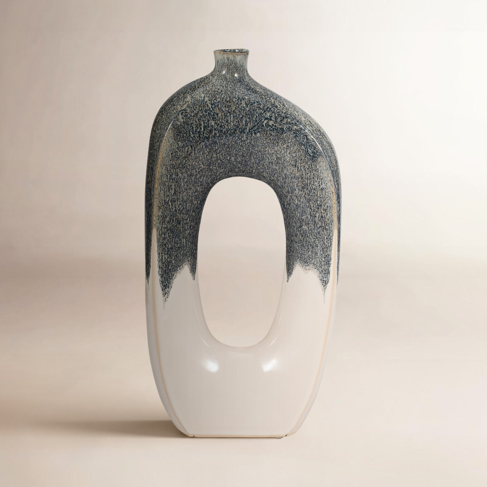 Ilariana Handmade Ceramic Table Vase, 16" H x 8" W x 3" D