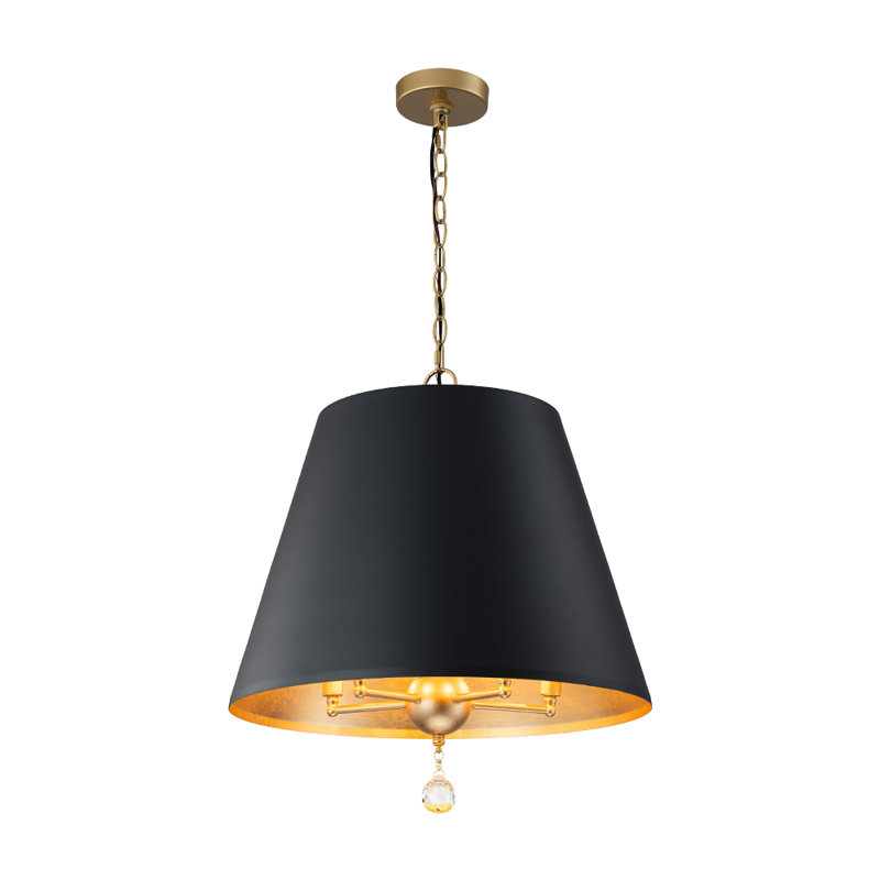 5-light Metal Conical Drum Pendant 