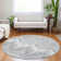 Premium Machine Washable Prisco Silver Rug