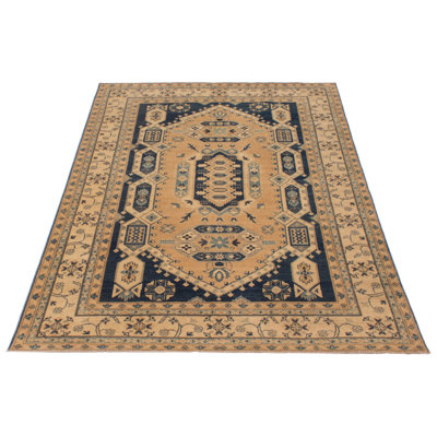 Aliece One-of-a-Kind Rectangle 6' X 8'7" 1990's Wool Area Rug