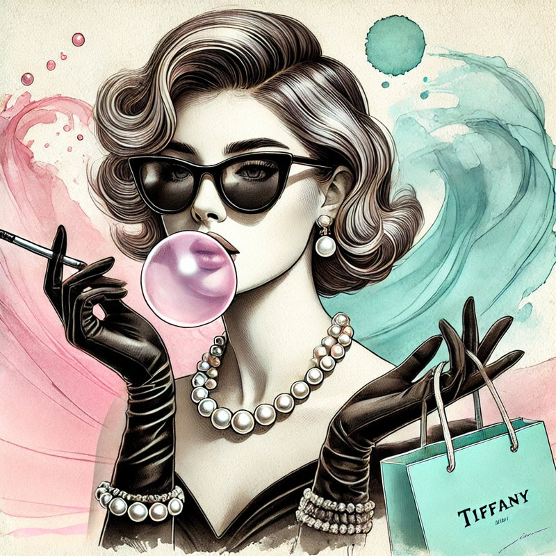 Vintage Glamour: Tiffany-Inspired Elegance Canvas Wall Art, 40" H x 40" W x 1.5" D