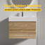 Meuble-lavabo mural simple 30 po avec comptoir en quartz
