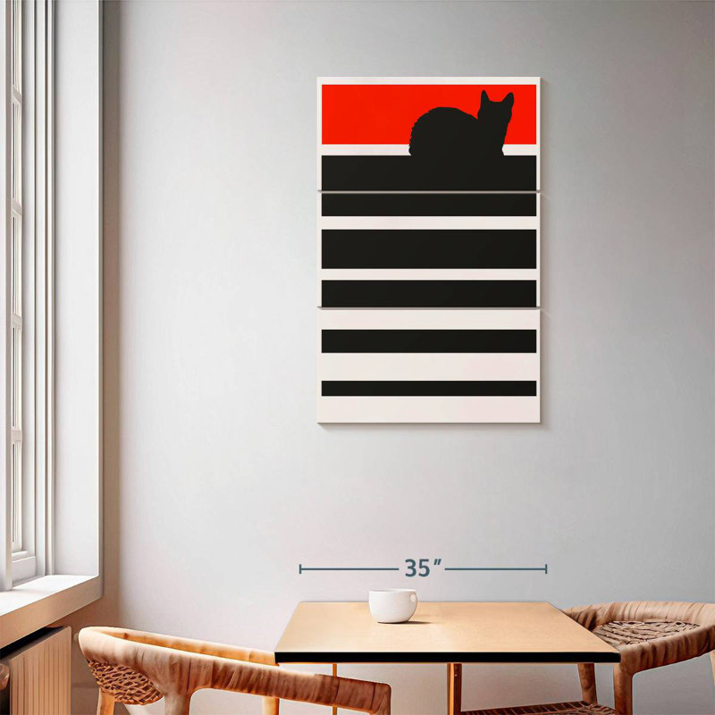 Brampt Digital Sunset Cat, 57" H x 36" W