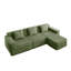 Canapé modulaire 3 places avec repose-pieds Modern