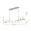Lustre linéaire moderne en chrome 8 lumières-70079921