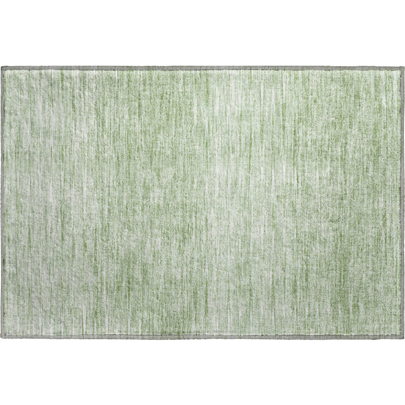 Premium Machine Washable Prisco Aloe Rug, Rectangle 1'8" x 2'6"