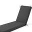 Coussin pour chaise longue d'extérieur, imperméable, avec attaches et housse amovible, gris foncé-119478632