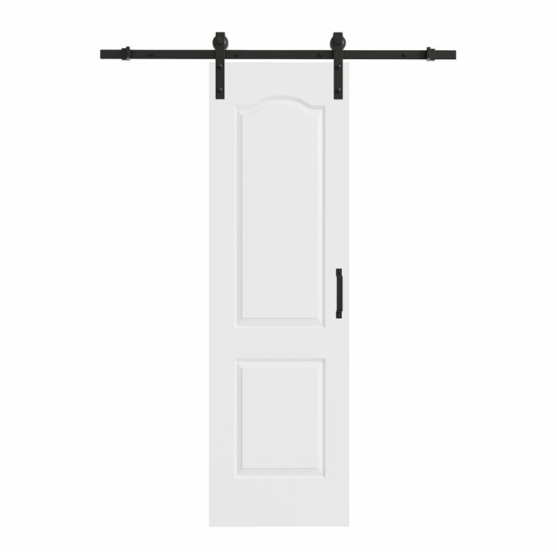 Porte de grange coulissante en bois 80 po H 2Lite, 24 po x 80 po