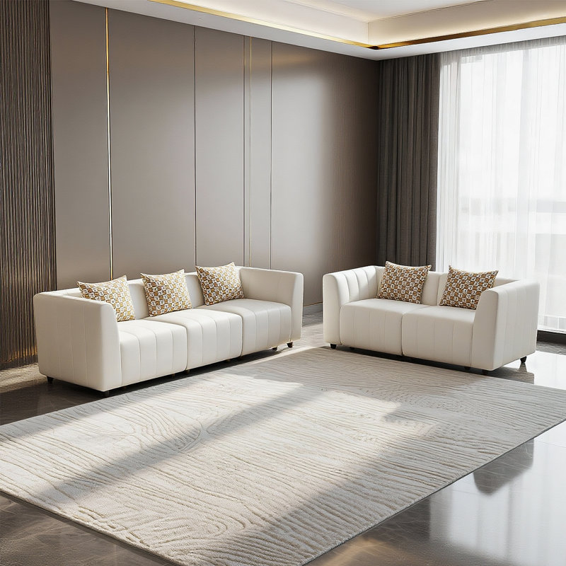 2-piece Velvet Living Room Sofa Set