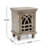 Antique Grey Wood Nightstand