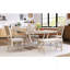 6-Piece Wood Dining Table Set Kitchen Table Set With Long Bench And 4 Dining Chairs, Modern Style, Natural