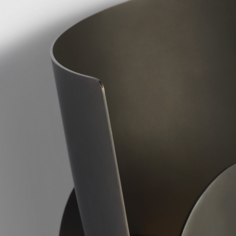 Peter Bristol Shielded 1-light Medium Wall Sconce in Bronze with Bronze Shade, Bronze
