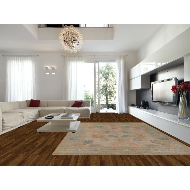 Tapis turc grand en laine Oushak 10 x 14