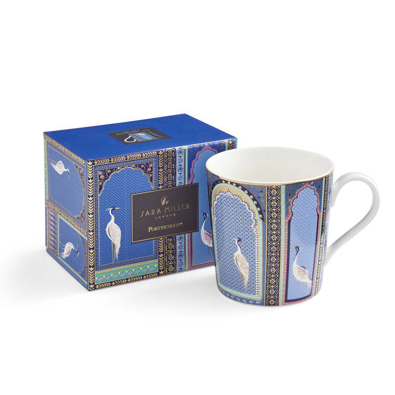 Sara Miller, India - Lattice Window's Indigo Mug