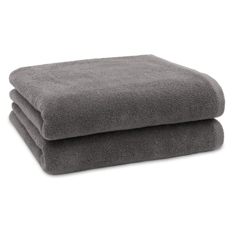 Midweight Bath Towel, Charcoal