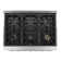 Cosmo 36 in. Vista Collection 4.5 cu. ft. Gas Range, 6 Burners, Convection Oven, LED Light Panel in Modern Stainless Steel