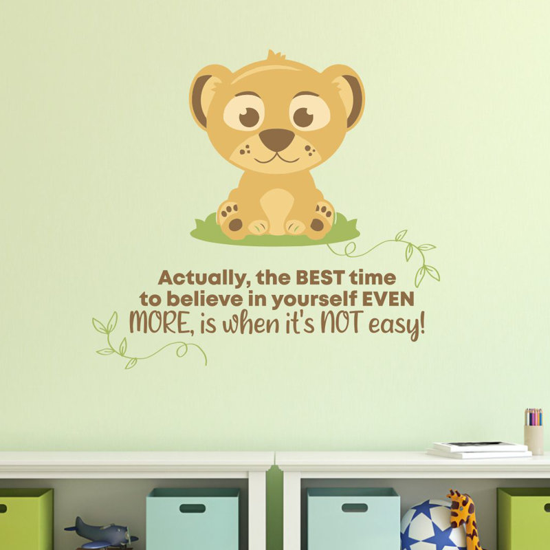 Text & Numbers Wall Decal, 35" H x 40" W x 0.05" D