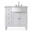 Comptoir de meuble-lavabo droit 38 po