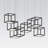 Cubix 12 - Light Dimmable LED Square / Rectangle Chandelier-97919436