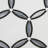 Descent 9.52 in. x 10.99 in. Polished Marble and Brass Floor and Wall Mosaic Tile (0.73 Sq. Ft./Each)-57247376