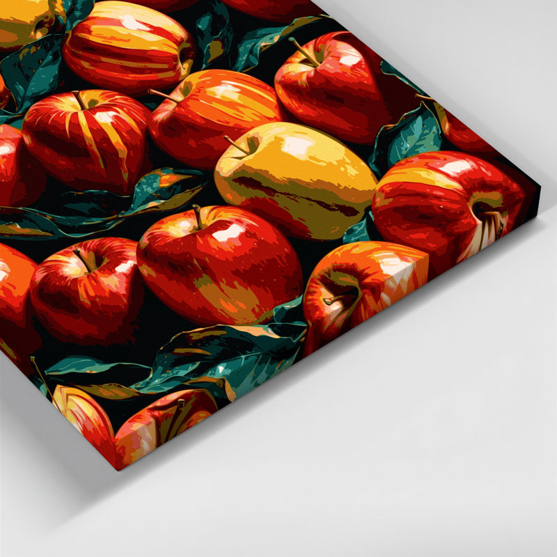 Art mural sur toile, "Fruit Apple Gala", H 8 po x l 10 po