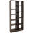 Rosalee 67" Freestanding 9-Tier Open-Back Bookshelf, Coffee Brown