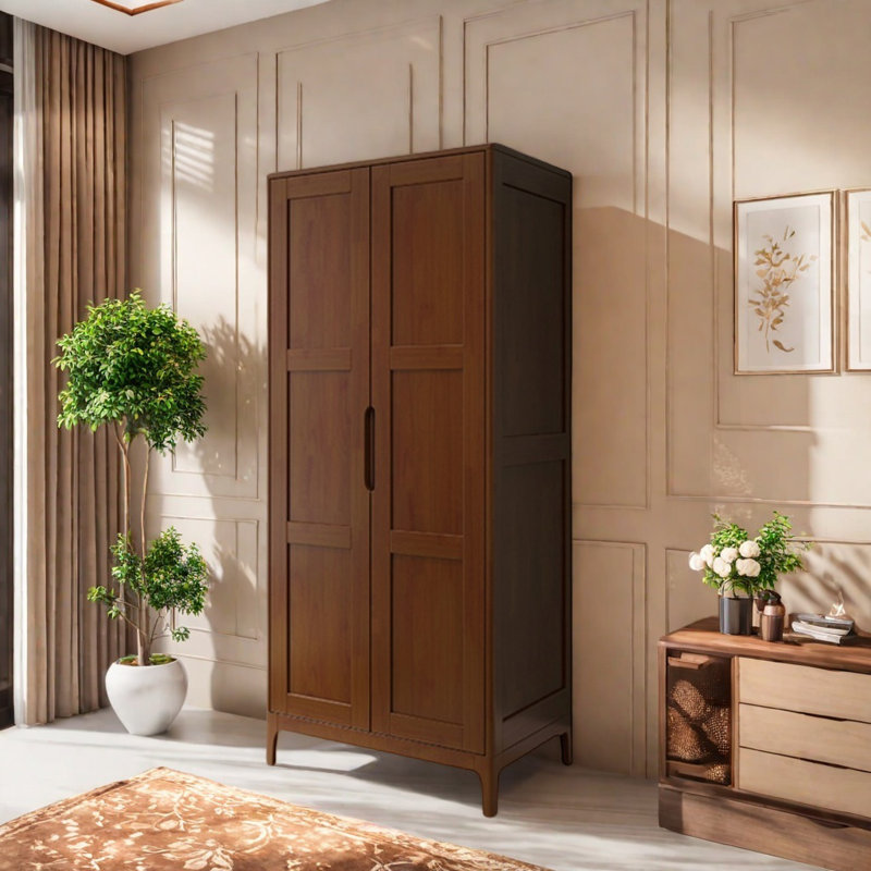 Garde-robe rétro pratique et classique, Noyer