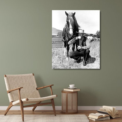 Loon Peak® Hollywood Photo Archive Gallery Wrapped Canvas Art Titled: J Wayne (64_490133)