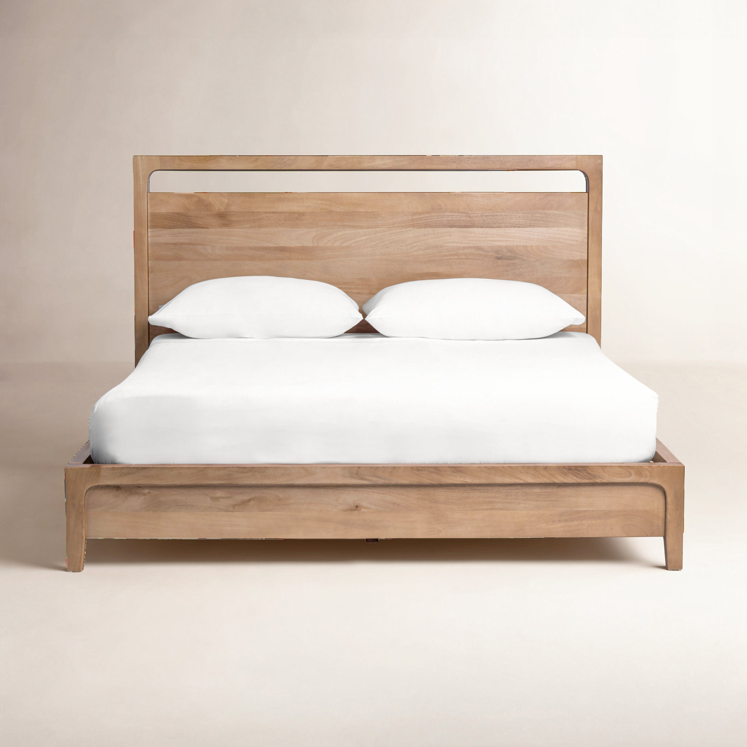 Solid Mango Wood Bed, King
