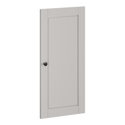 Ensemble de porte à panneau surélevé 100% bois massif Wilken
