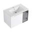 Meuble-lavabo mural 30 po avec lavabo en céramique et portes à fermeture en douceur