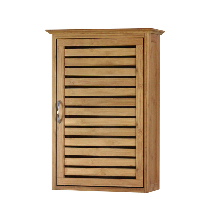 Solid Wood Bathroom Cabinet, Brown