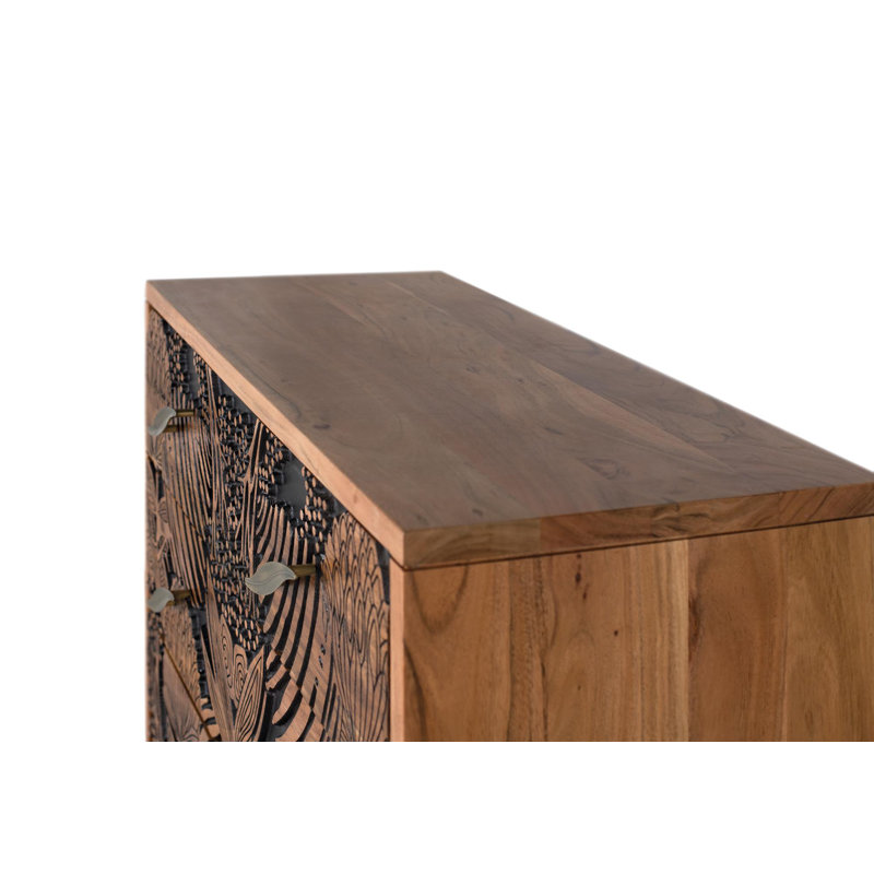 Coralie Solid Wood 3 - Drawer Rectangle Accent Chest