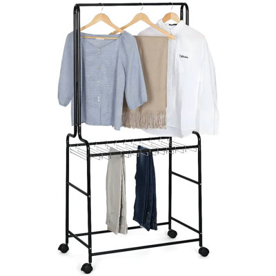 Jamesina 29.3'' Rolling Clothes Rack