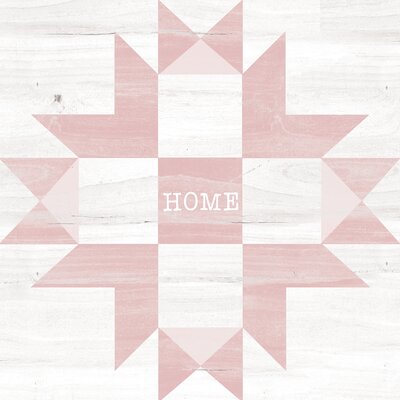 Blush Barn Star Home - Wrapped Canvas Textual Art Print -  Gracie Oaks, C6A9ECC8B9704A299D059D46834CDBF3