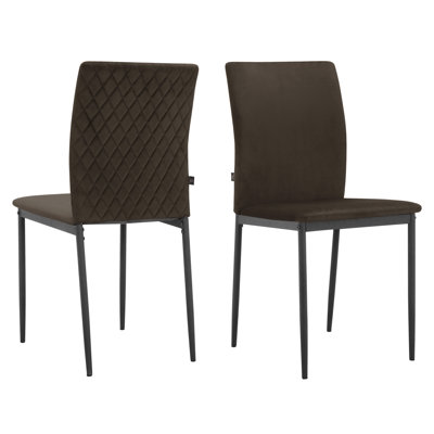 48cm H Velvet Upholstered Metal Armchair