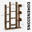 Anaysha 140 cm H x 86 cm W Bookcase